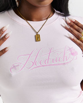 Finesse Fitted Tee - Pinks/Rhinestone