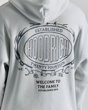 Noir Oversized Hoodie - Light Grey/Black