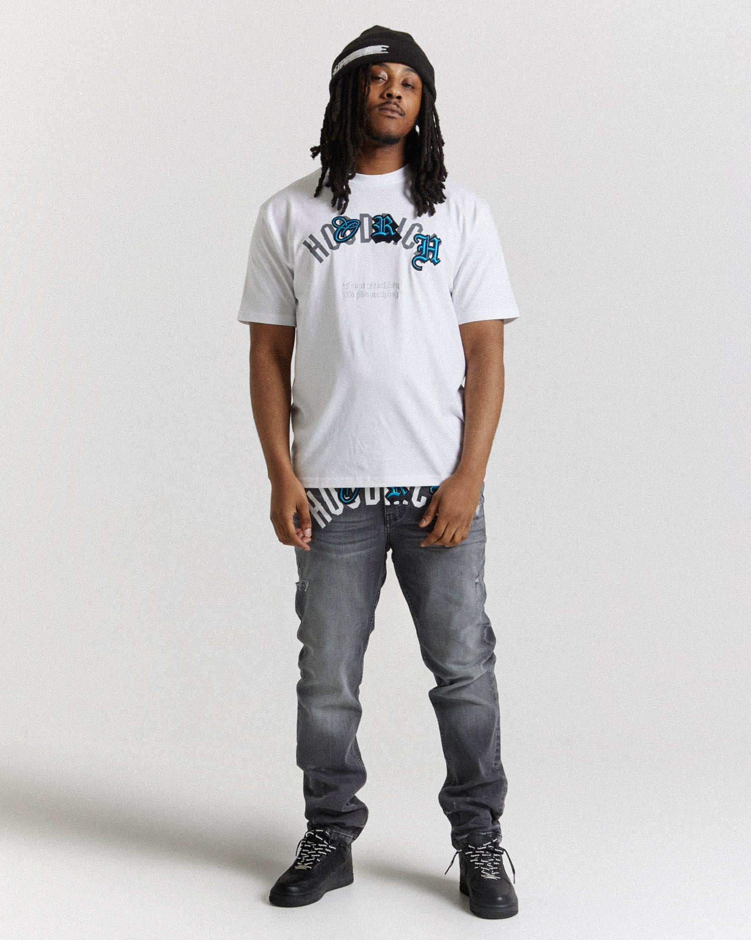 Shadow T-Shirt - White/Grey/Blue