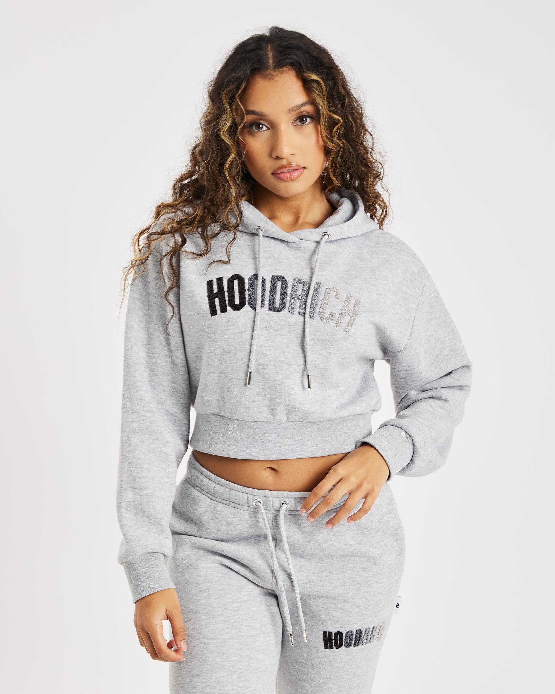 OG Kraze Cropped Hoodie | Grey | Hoodrich Women's