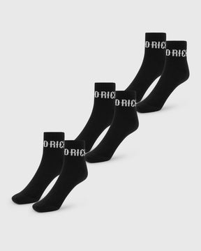 OG Core 3 Pack Quarter Socks - Black/White