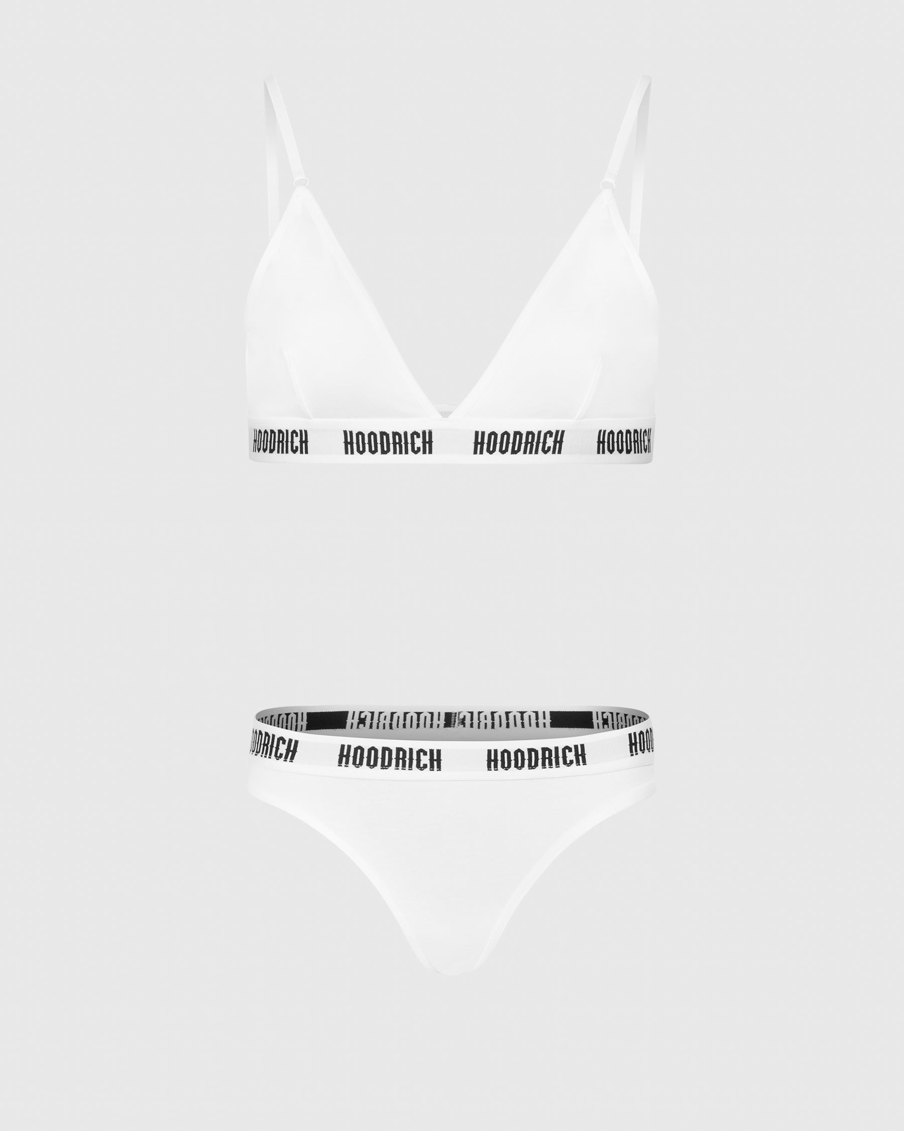 OG Core Triangle Bralette - White/Black